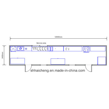 Jantar Casa / Reunião / Quarto / Single / Container House (shs-fp-kitchen &amp; dining001)